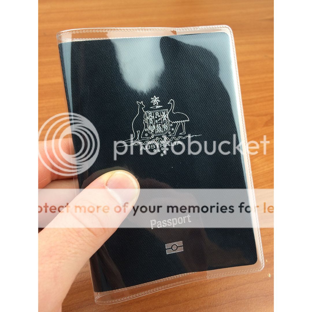 Clear Transparent Passport Cover Holder Case Organizer Plastic Travel